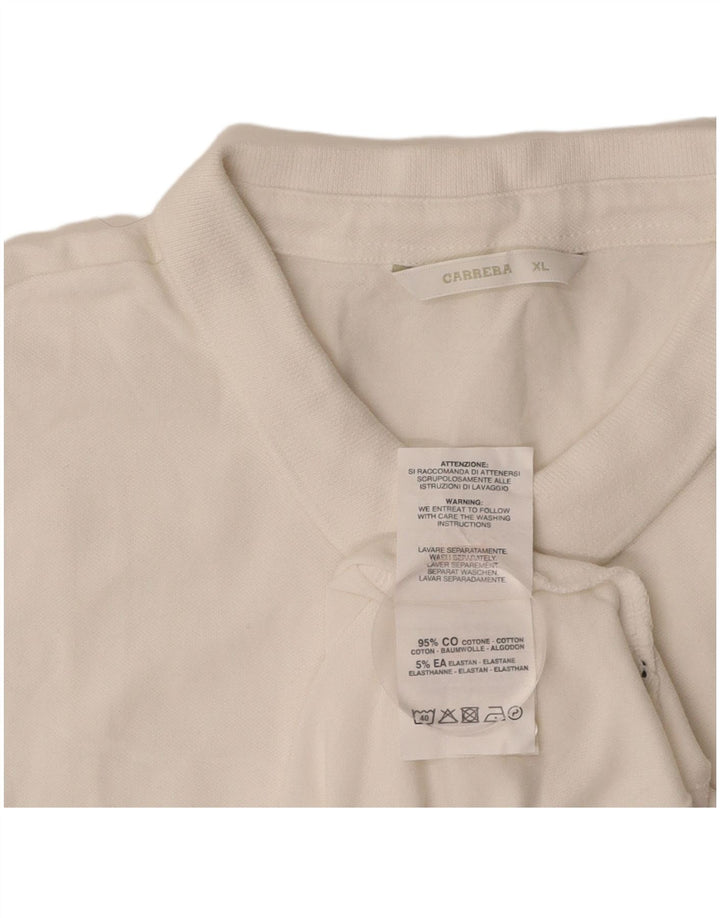 Polo da donna CARRERA UK 18 XL cotone bianco