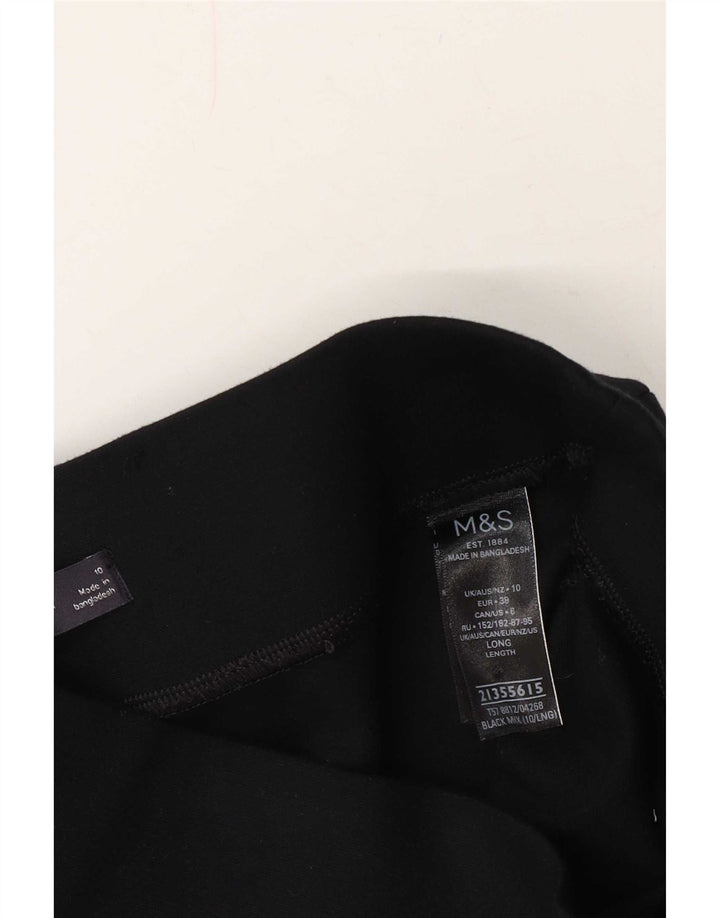 Leggings da donna Marks & Spencer UK 10 Small viscosa nera