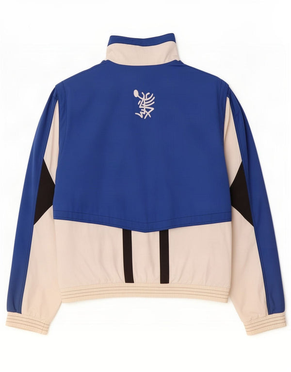 Giacca da ginnastica grafica da uomo Lotto XL XL in poliestere color block blu