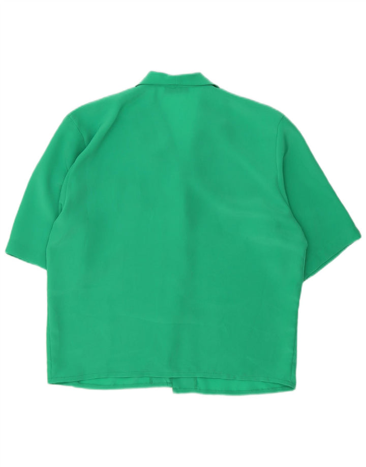Camicia a maniche corte da donna Marcello Cioni IT 44 Verde medio