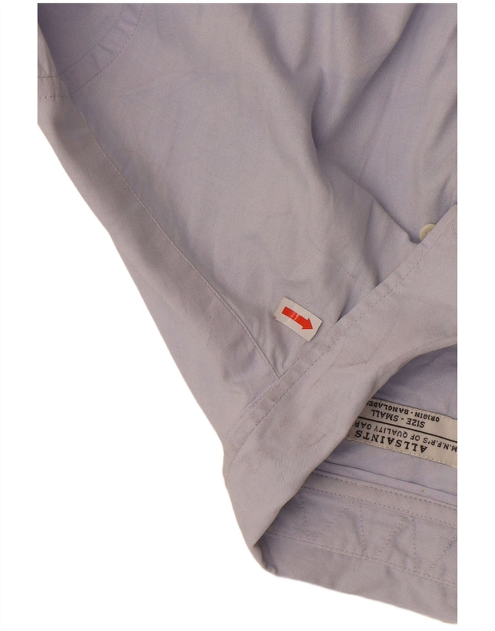 Camicia da uomo All Saints piccola in cotone blu