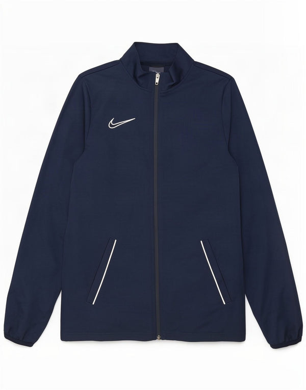 Giacca da ginnastica da uomo Nike Dri Fit, piccola, in poliestere blu navy