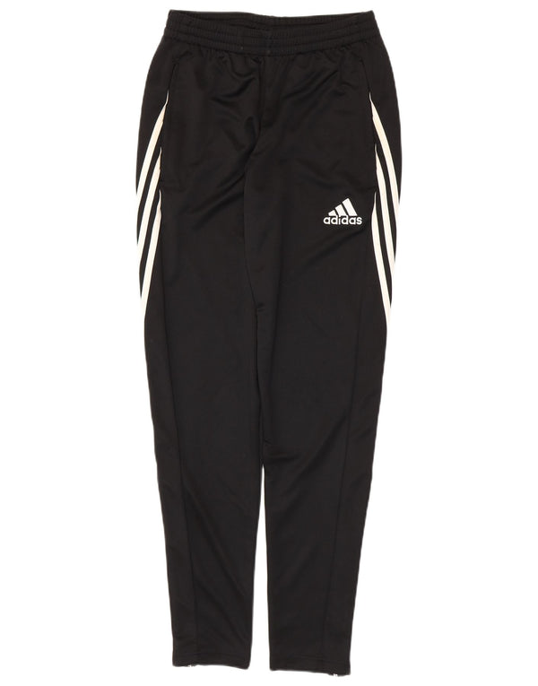 Pantaloni da tuta ADIDAS Climalite da uomo piccoli in poliestere nero
