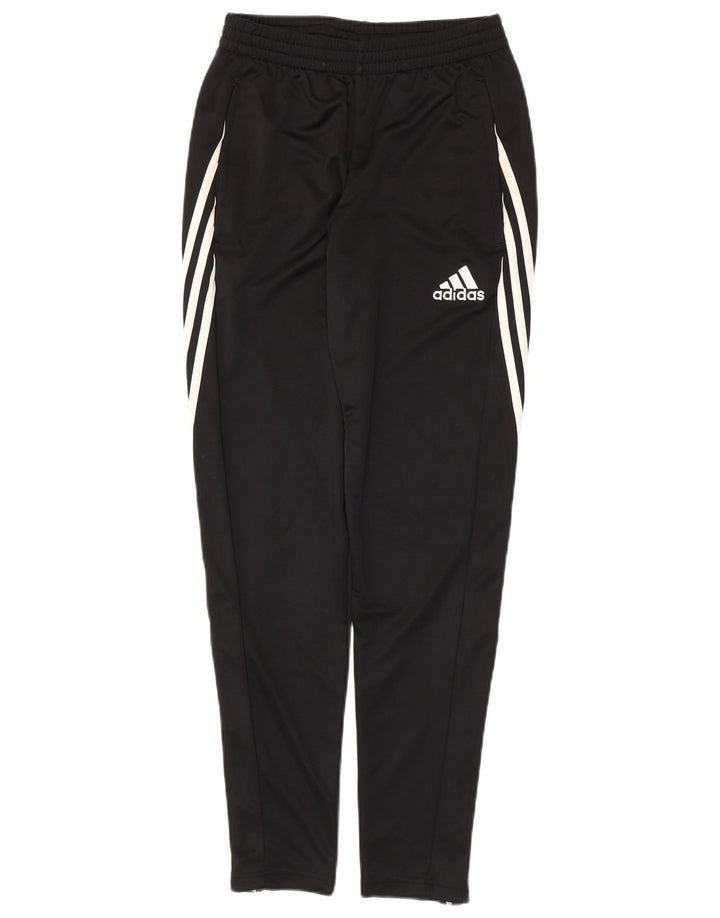 Pantaloni da tuta ADIDAS Climalite da uomo piccoli in poliestere nero