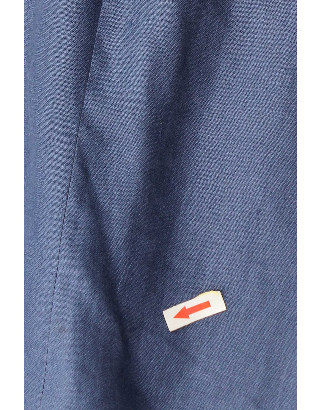 Giacca blazer vintage da uomo a 2 bottoni IT 50 grande lino blu