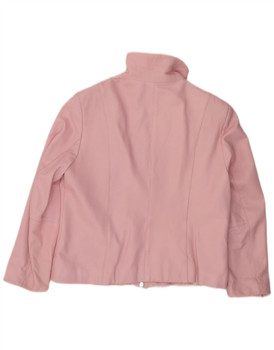 CABRINI Giacca in pelle da donna UK 16 Grande in pelle rosa