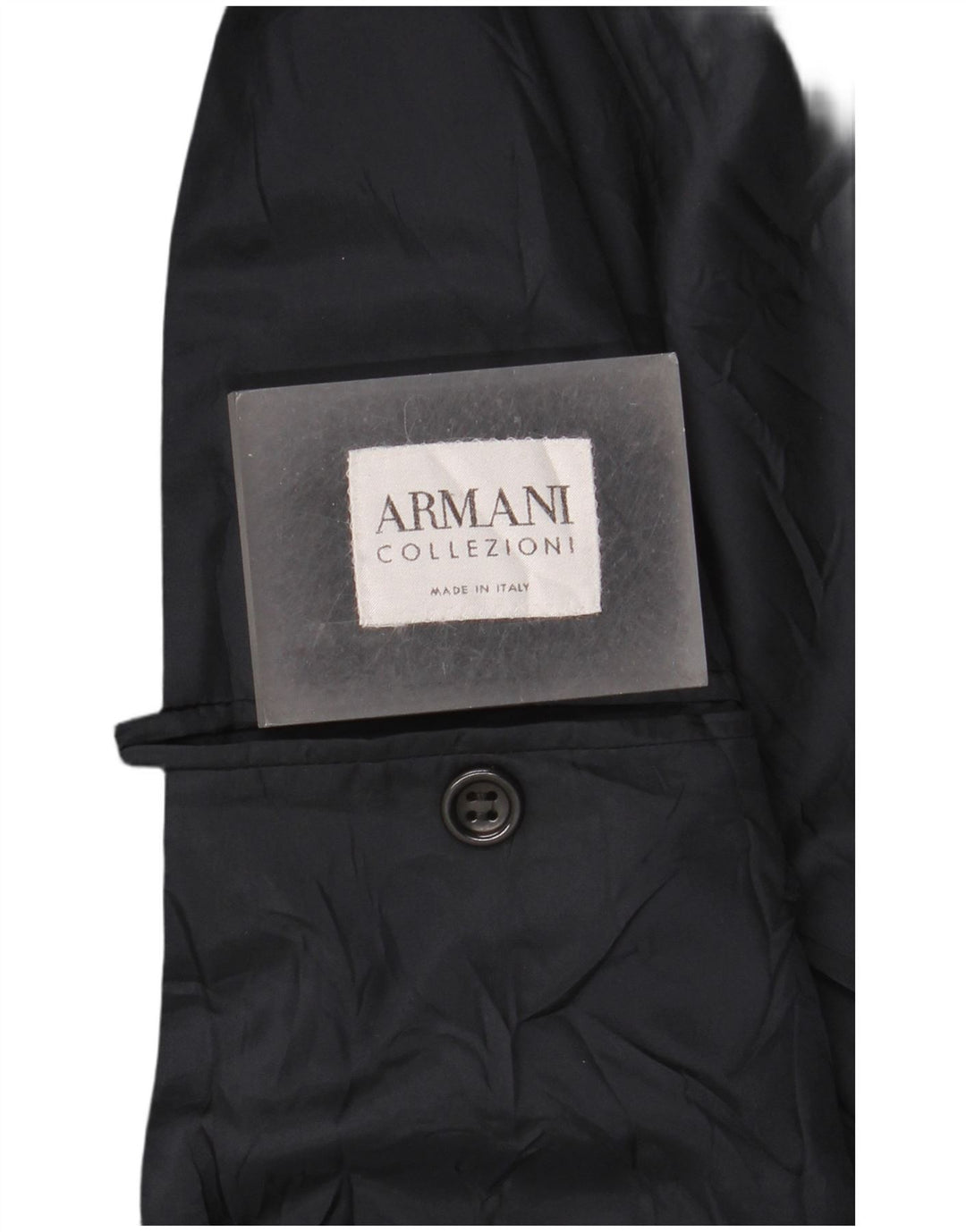 Armani Collezioni Giacca Blazer a 3 Bottoni da Uomo IT 52 XL Blu Navy Viscosa