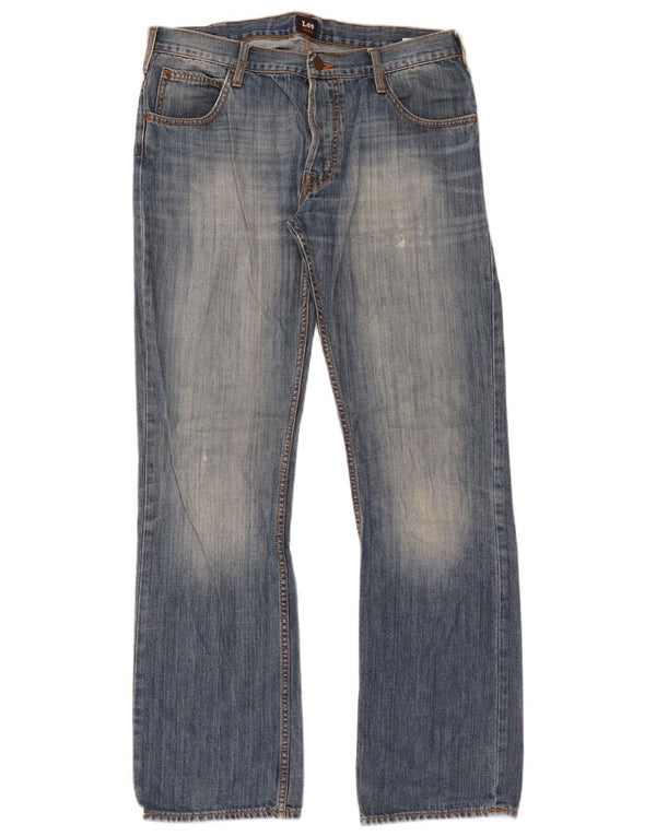 Jeans dritti Lee Knox da uomo vestibilità rilassata W36 L34 cotone blu