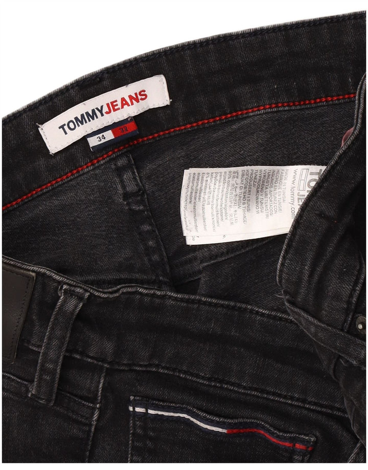 Jeans slim da uomo Tommy Hilfiger W34 L29 cotone nero