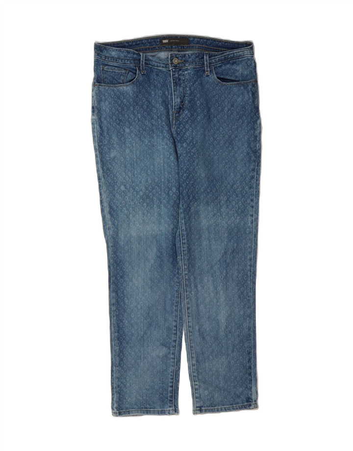 LEVI'S Womens Mid Rise Skinny Jeans W30 L26 Blue Spotted Vintage Levi's and Second-Hand Levi's from Messina Hembry 