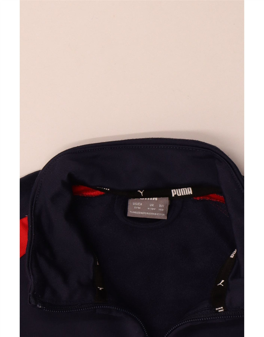 Giacca da ginnastica grafica PUMA da bambino 9-10 anni Blu navy Colourblock