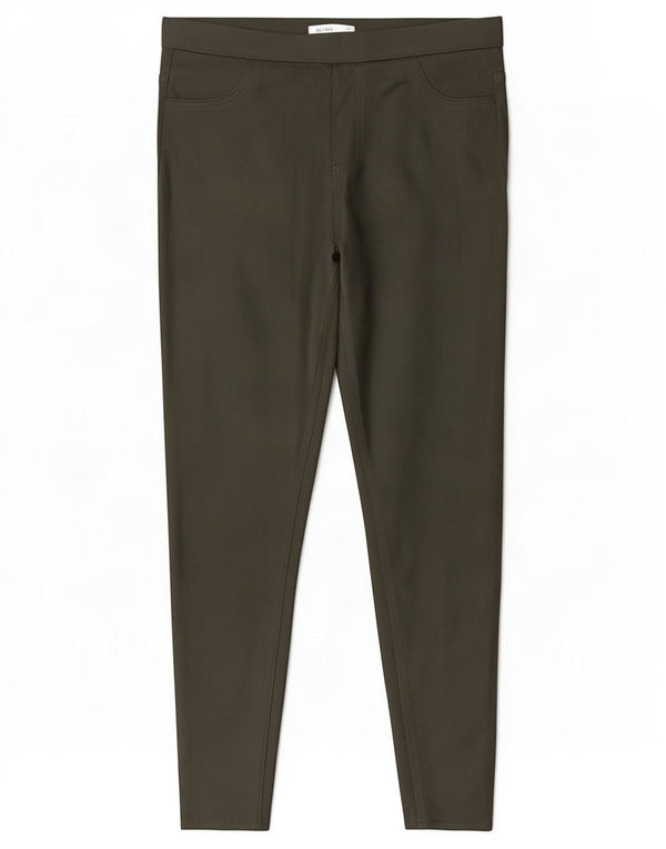 Pantaloni casual Jegging da donna Marks & Spencer UK 14 Large W32 L25 Cachi