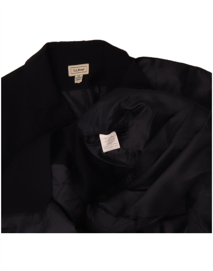 Giacca blazer da donna vestibilità regolare L.L.Bean US 14 XL poliestere blu navy