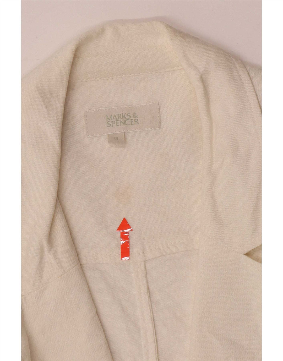 Giacca blazer a 1 bottone Marks & Spencer da donna UK 18 XL bianca