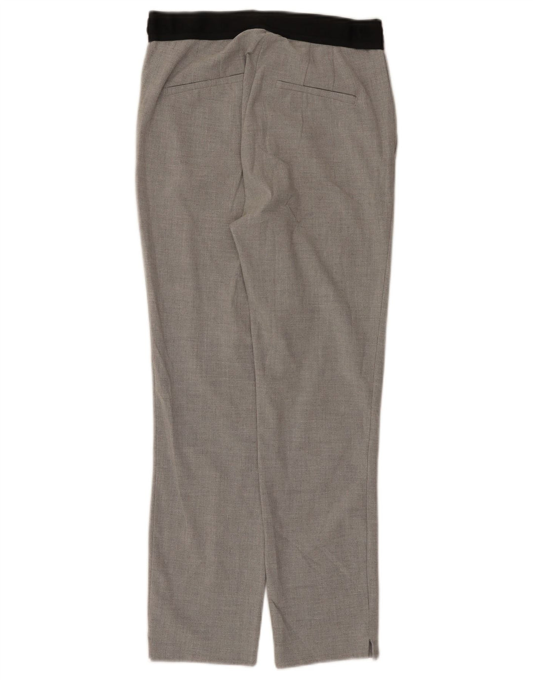 Pantaloni da abito slim da donna Zara piccoli W26 L26 poliestere color block grigio