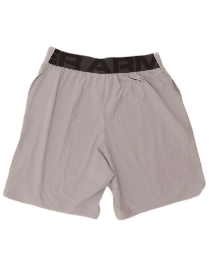 Pantaloncini sportivi grafici da uomo Under Armour Poliestere color block grigio medio