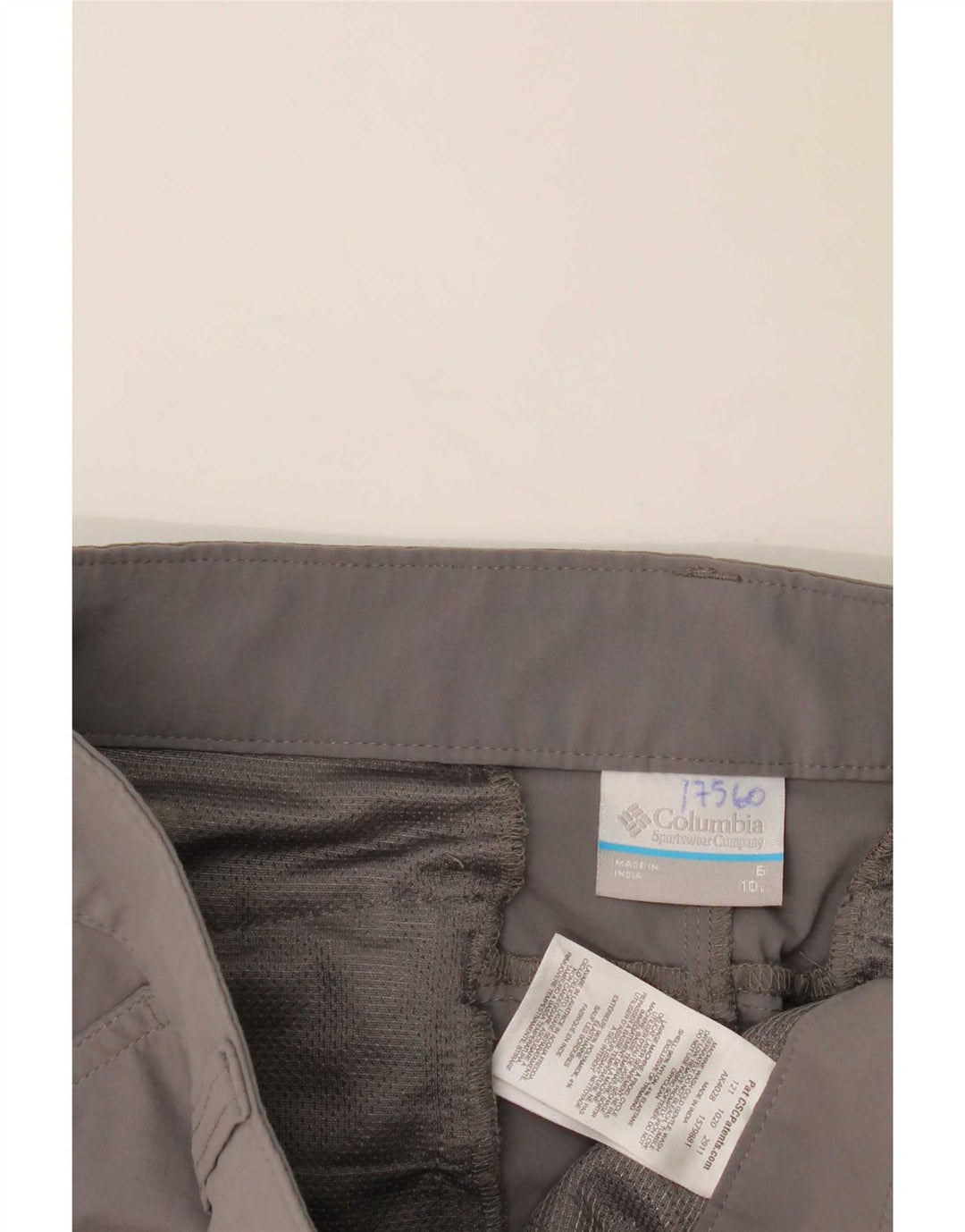 Pantaloncini cargo Columbia da donna US 6 medi W30 nylon grigio