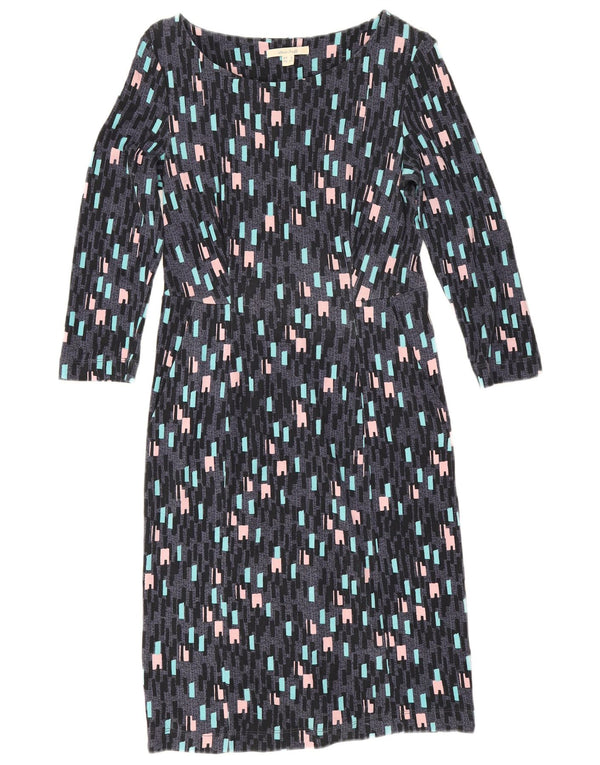 Abito tubino con maniche a 3/4 da donna White Stuff UK 6 XS Viscosa geometrica grigia