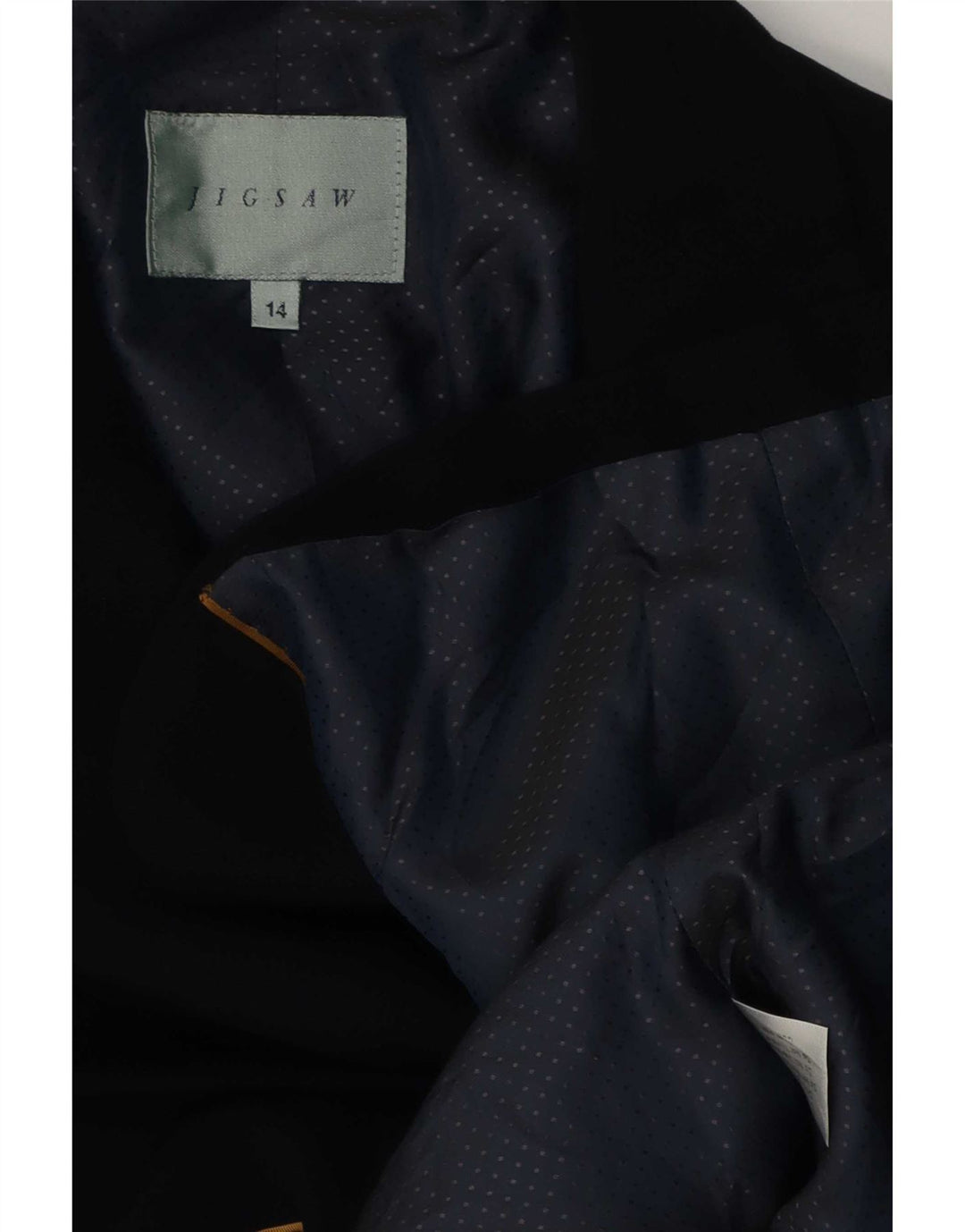 Giacca blazer da donna a 1 bottone Jigsaw UK 14 media nera