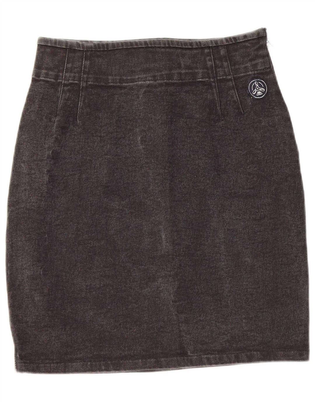 Gonna in denim Kappa da donna W26 piccola nera