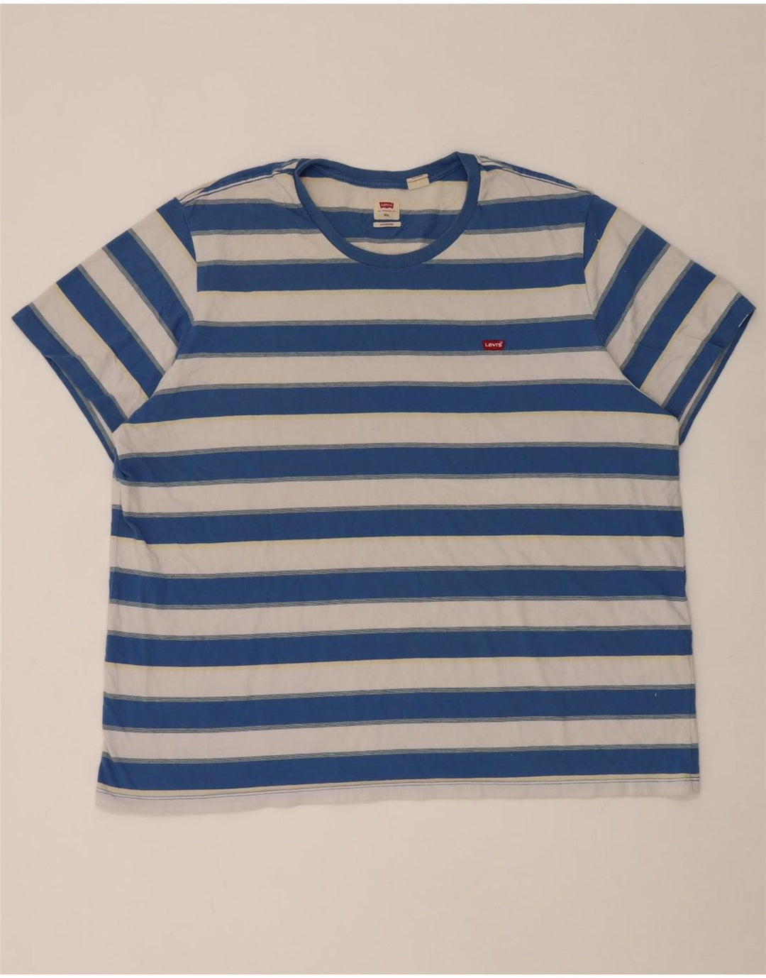 T-shirt standard da uomo Levi's Top 2XL cotone a righe blu