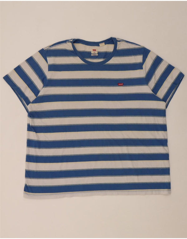 T-shirt standard da uomo Levi's Top 2XL cotone a righe blu