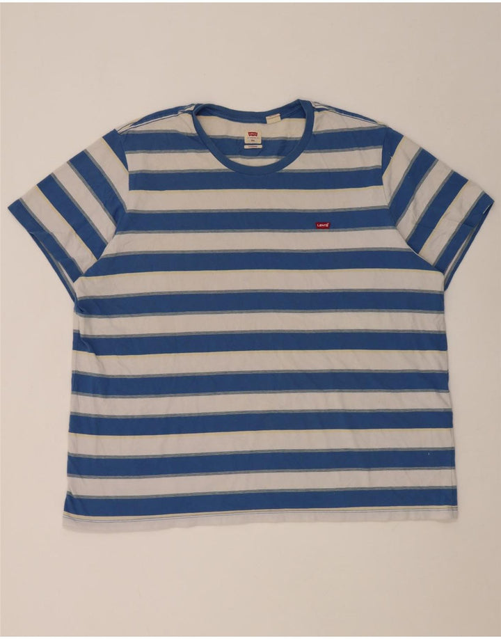 T-shirt standard da uomo Levi's Top 2XL cotone a righe blu