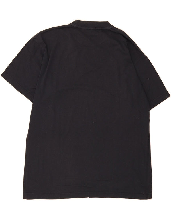 DANIEL HECHTER Mens T-Shirt Top Large Navy Blue Cotton