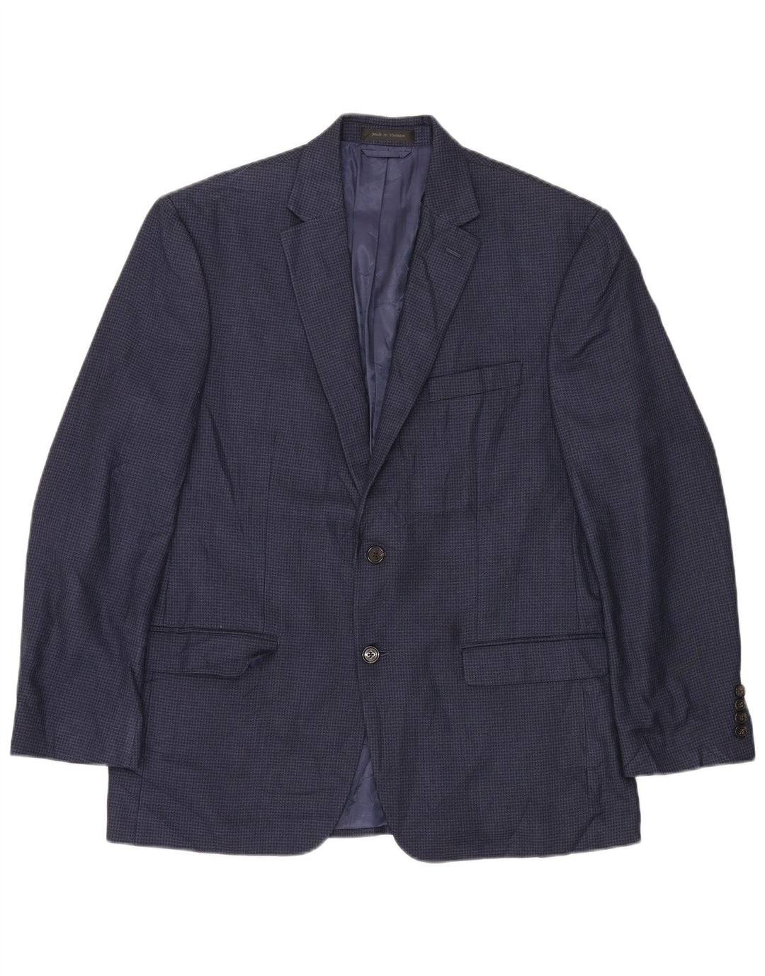 Giacca blazer da uomo a 2 bottoni Ralph Lauren UK 38 medio pied de poule blu navy