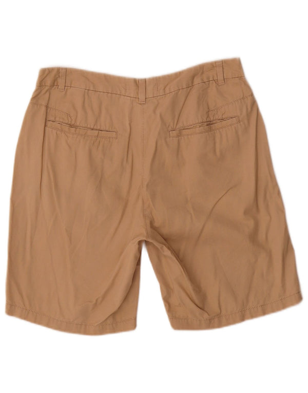 Pantaloncini chino da donna Marks & Spencer UK 10 piccoli W30 cotone beige