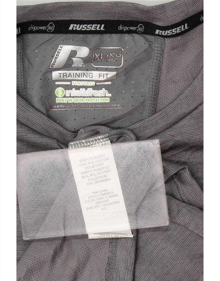RUSSELL ATHLETIC Maglietta da uomo Dri-Power Top XL Poliestere grigio