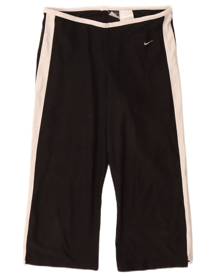 Pantaloni da tuta NIKE Dri Fit da donna US 8/10 Medium Black Colourblock