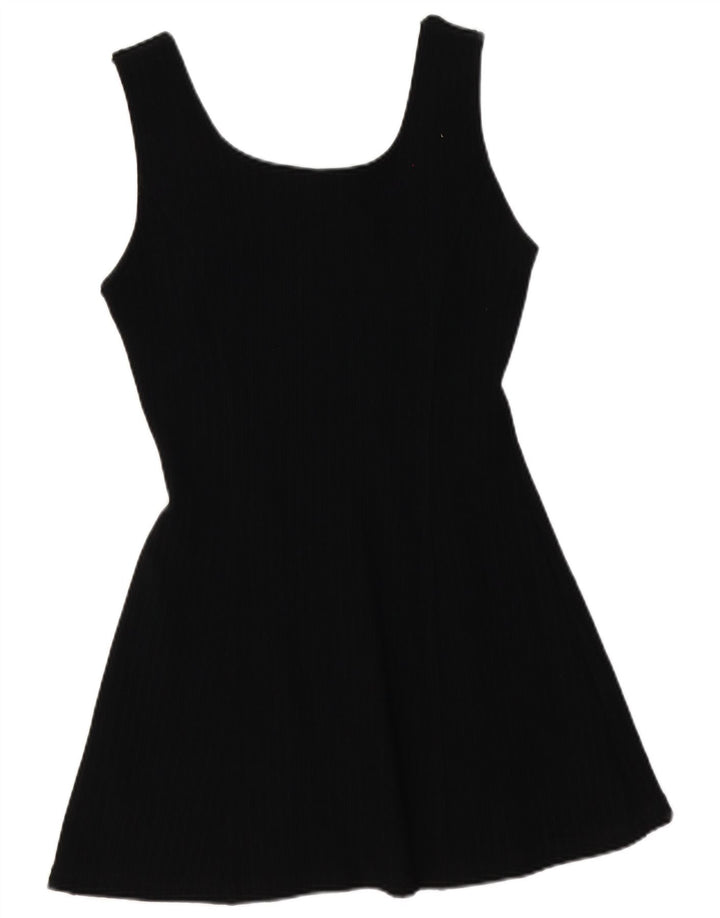 Abito a trapezio senza maniche da donna Onyx UK 12 medio nero in poliammide