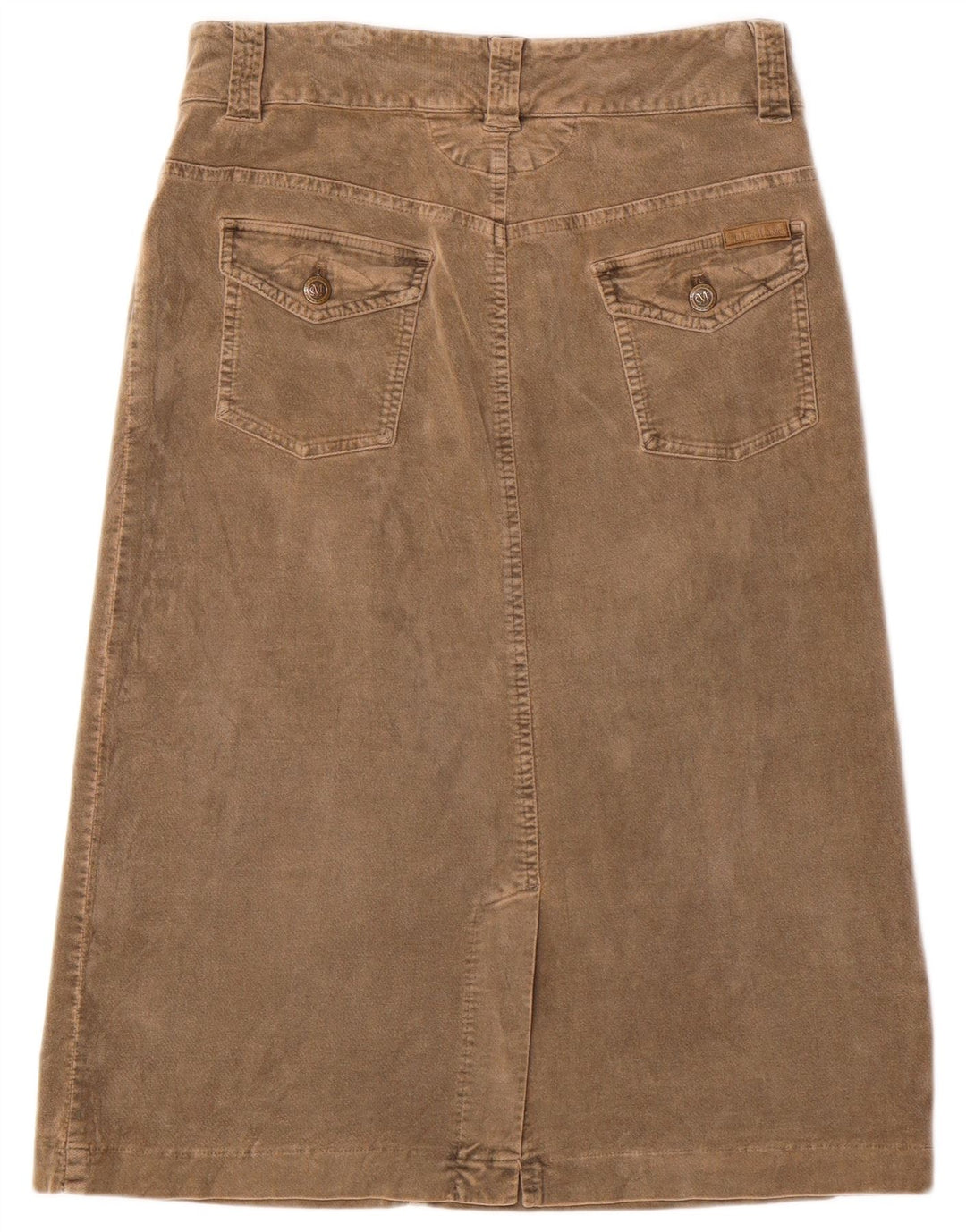 MARLBORO CLASSICS Womens A-Line Skirt IT 42 Medium W30  Brown Cotton