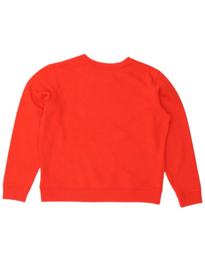 Tommy Hilfiger Uomo Felpa grafica Maglione XL Rosso Cotone