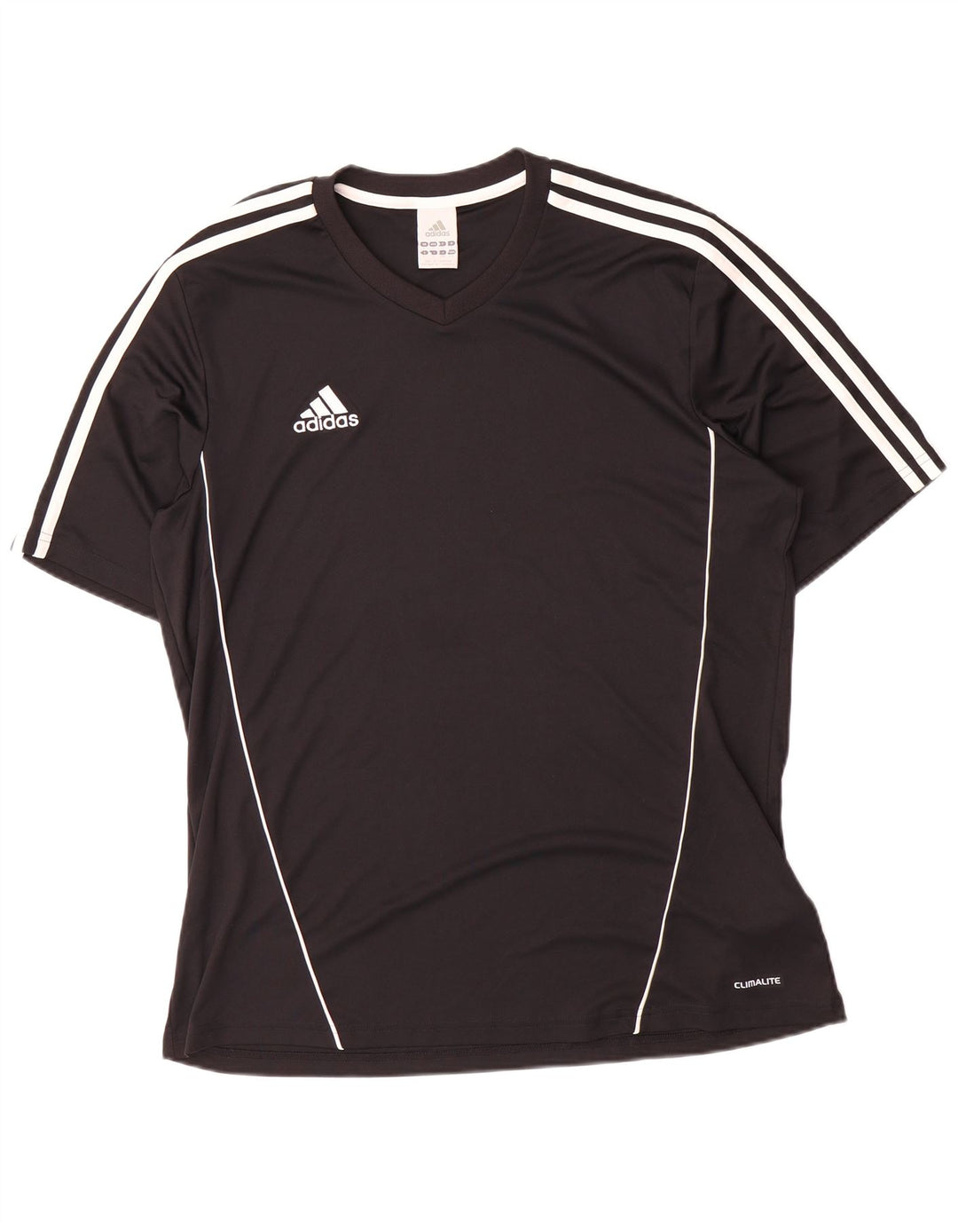 T-shirt Adidas Climalite da uomo, grande, in poliestere nero