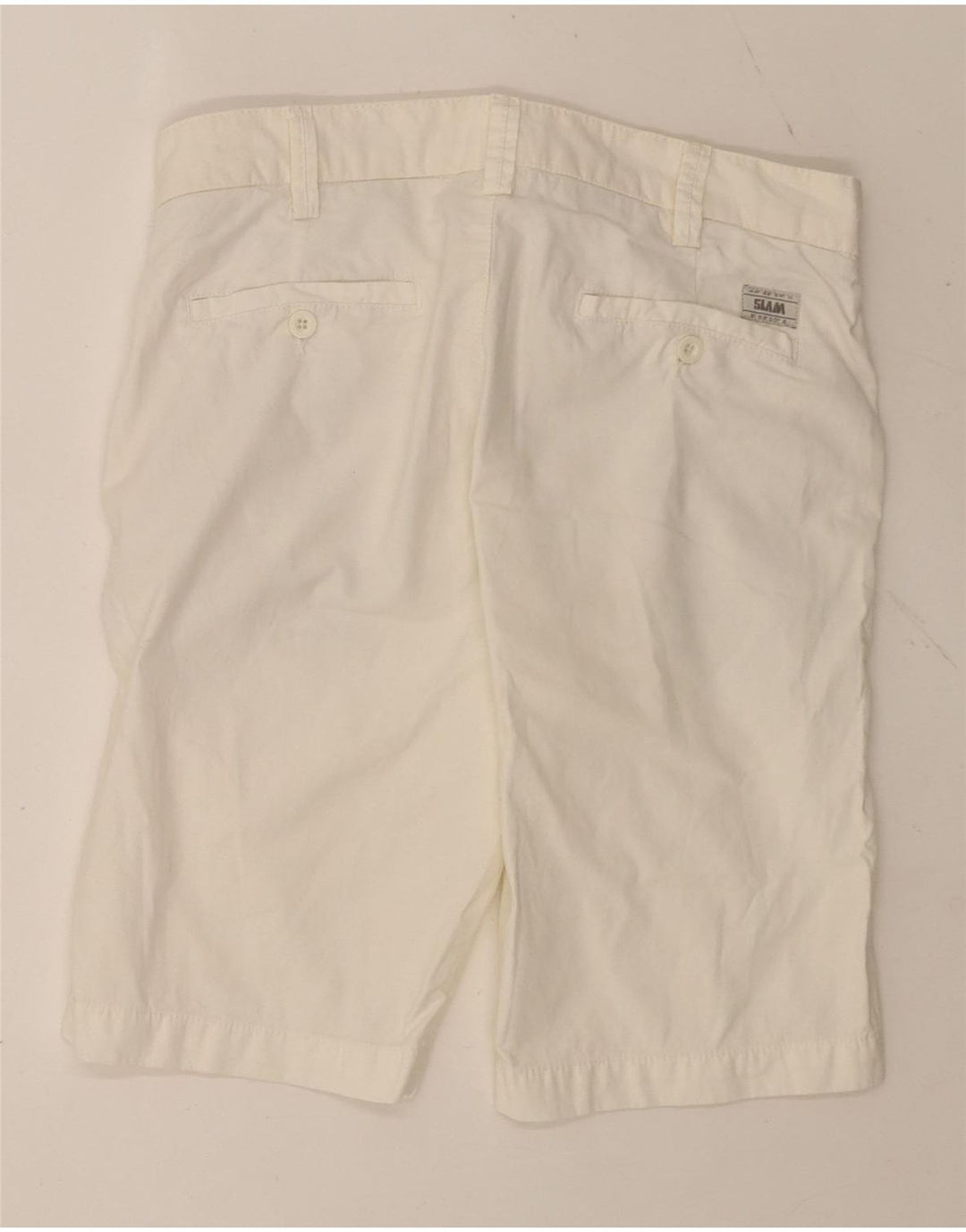 Pantaloncini chino da uomo Slam IT 46 piccoli W29 cotone bianco