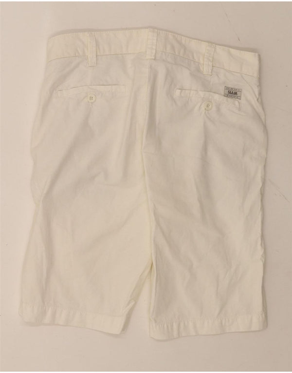 Pantaloncini chino da uomo Slam IT 46 piccoli W29 cotone bianco