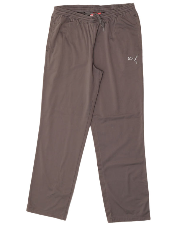 Pantaloni da tuta da uomo Puma Large in poliestere grigio