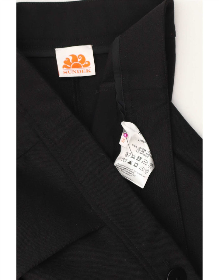 Pantaloni cargo dritti da donna Sundek medi W30 L26 cotone nero