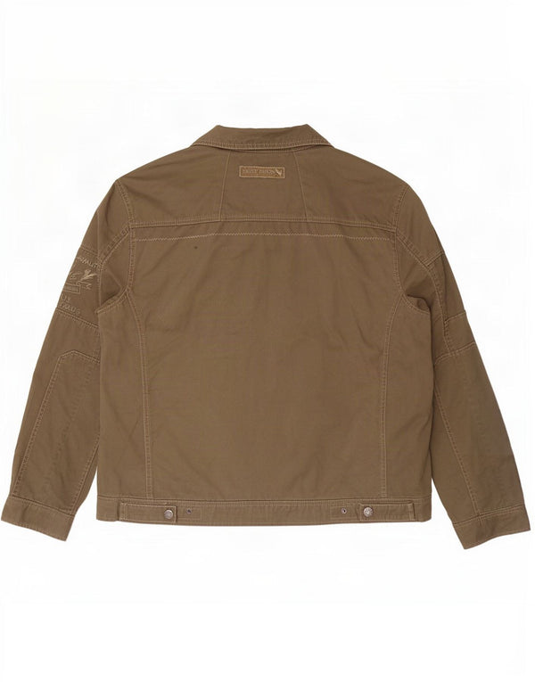 Giubbotto bomber da uomo vintage UK 42 XL cotone kaki