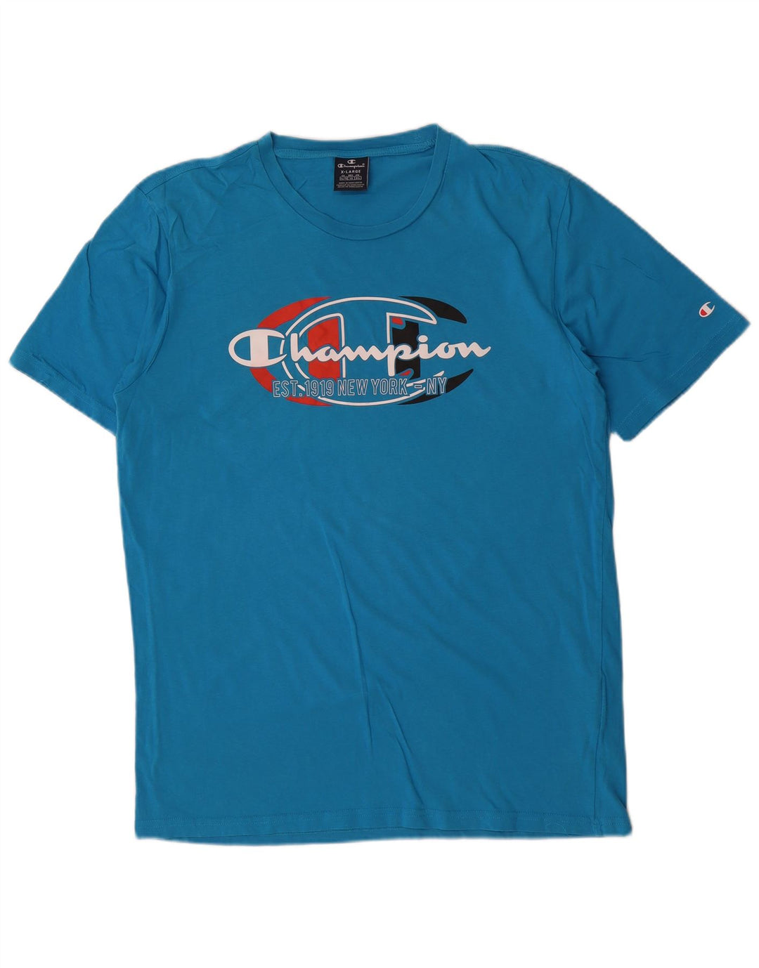 T-shirt grafica da uomo Champion Top XL Blu