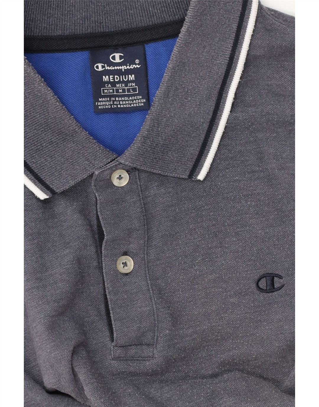 Polo da uomo Champion media blu navy