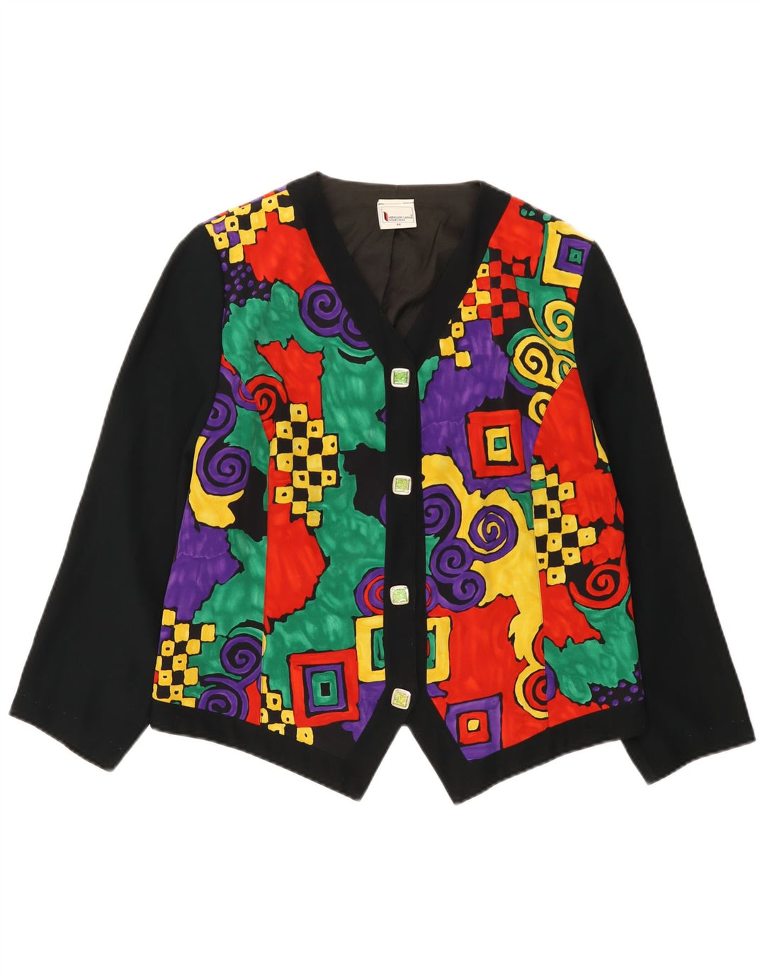 Giacca blazer da donna con maniche a 3/4 Hermann Lange EU 44 XL multicolore