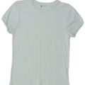 T-shirt Zara da donna Top UK 10 Small blu in viscosa