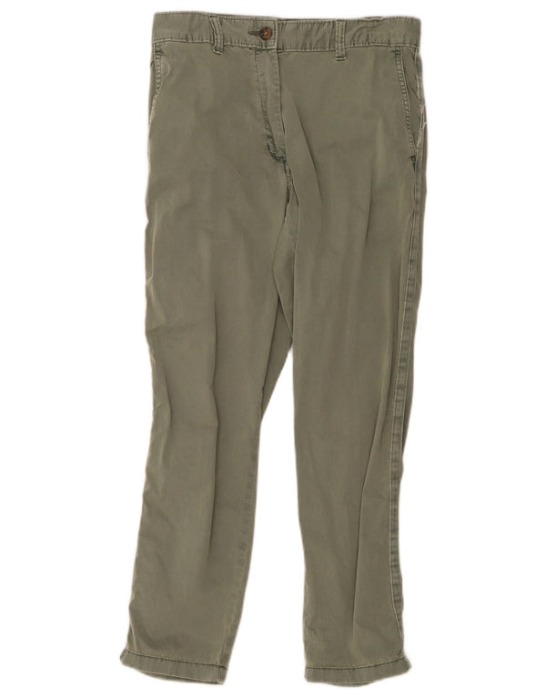 Pantaloni chino dritti da donna Marks & Spencer UK 10 Small W30 L26 Cachi