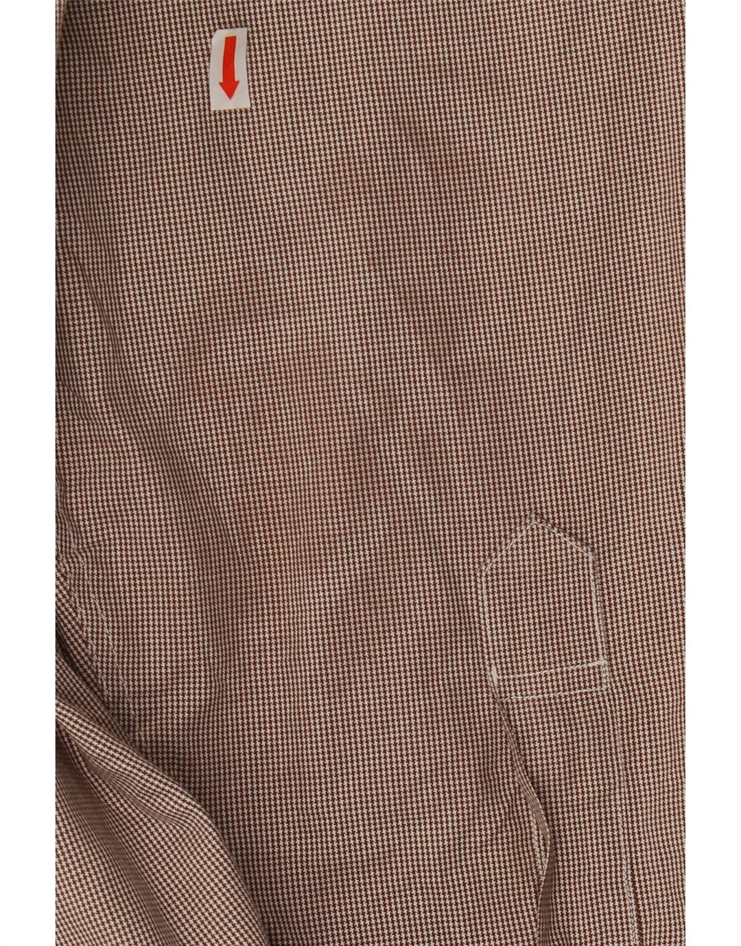 BROOKS BROTHERS Camicia da uomo taglia 16 1/2 grande pied de poule marrone