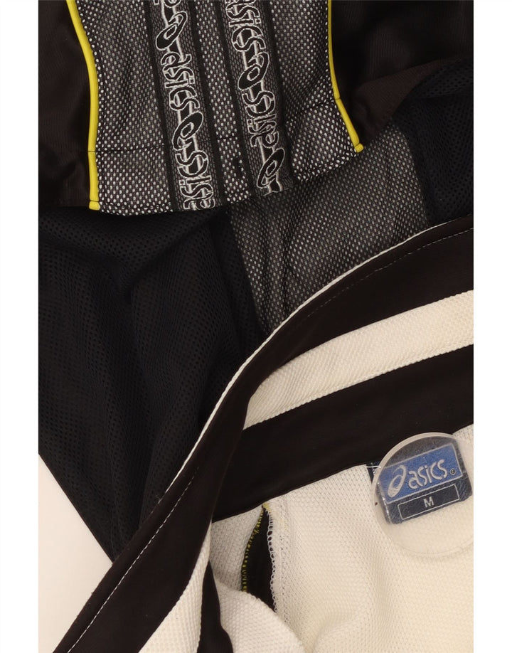 Giacca da ginnastica con cappuccio grafica ASICS da uomo, colore bianco medio