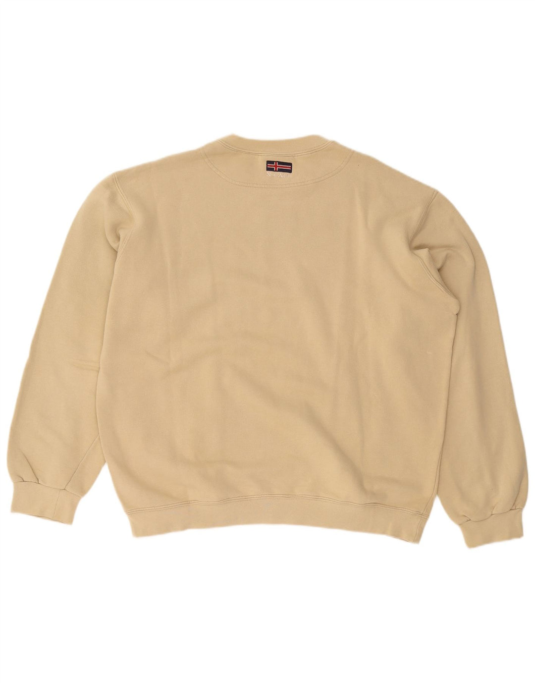 Felpa da uomo X-CAPE Maglione grande in cotone beige