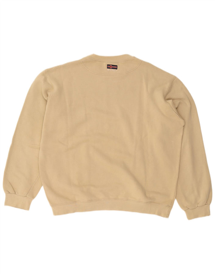 Felpa da uomo X-CAPE Maglione grande in cotone beige